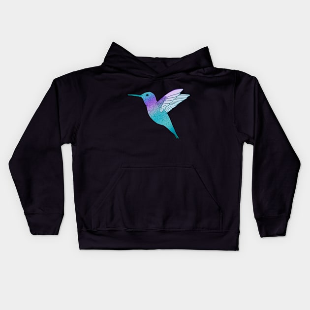 Zen Hummingbird Kids Hoodie by julieerindesigns